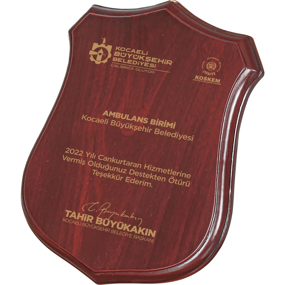 Ahşap Plaket görsel 1