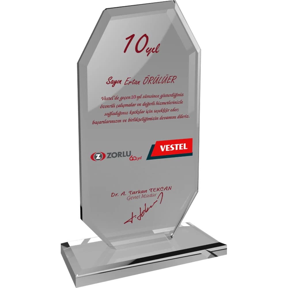 Kristal Plaket görsel 1