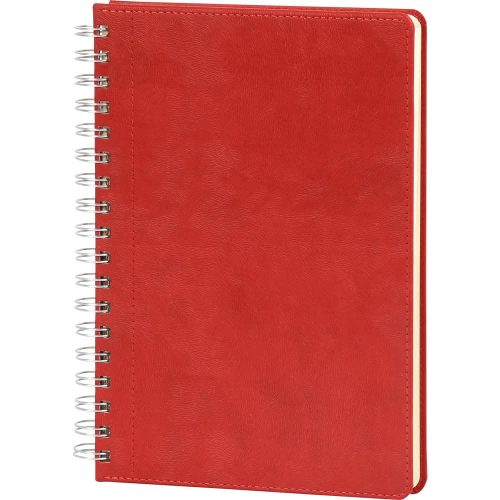 Spiralli Tarihsiz Defter — Kırmızı